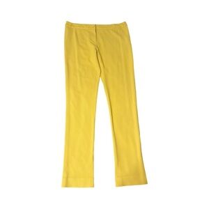 Fendi Authentic Bright Yellow Pants Straight Leg Pants.